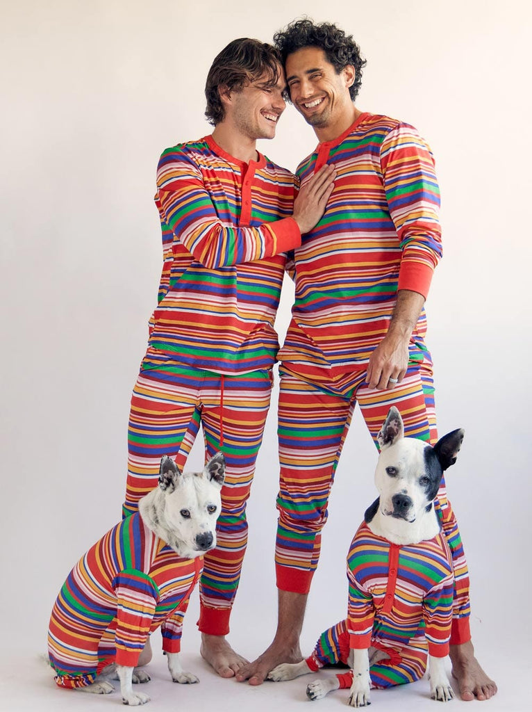Groovin' Retro Pajama For Men Rainbow - Sir Dogwood