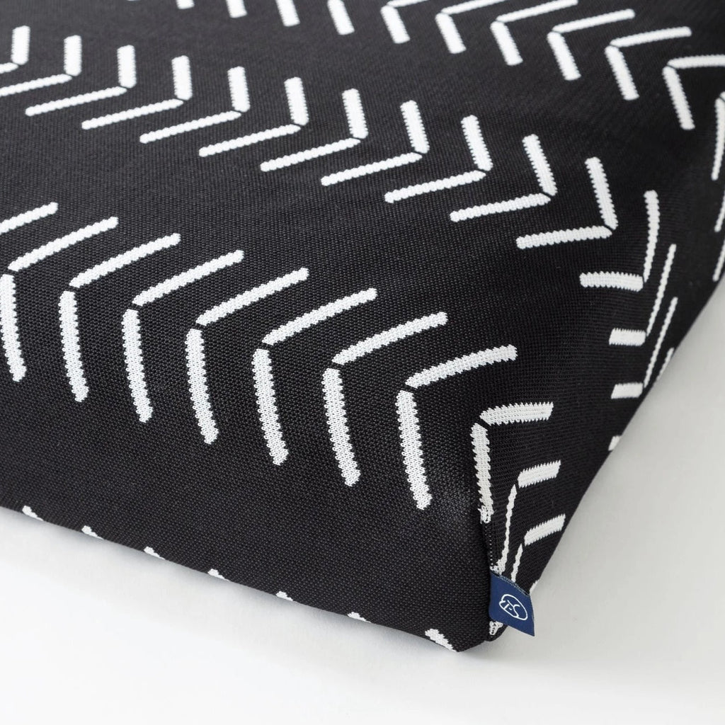 Black and White Chevron Dog Bed or Bed Cover - Sir Dogwood