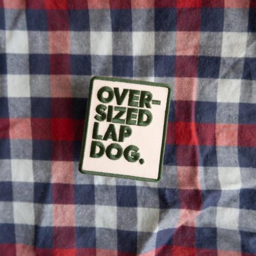Oversized Lap Dog Merit Badge - Sir Dogwood