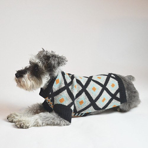 Contrast Pattern Jacquard Sweater - Sir Dogwood