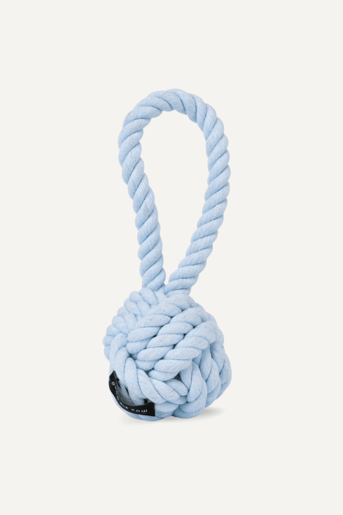Large Twisted Rope Toy Light Blue - Sir Dogwood