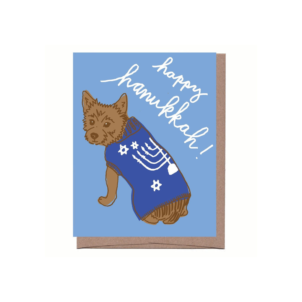 Hanukkah Dog Sweater Card - Sir Dogwood