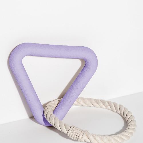 Triangle Tug Toy Lilac - Sir Dogwood