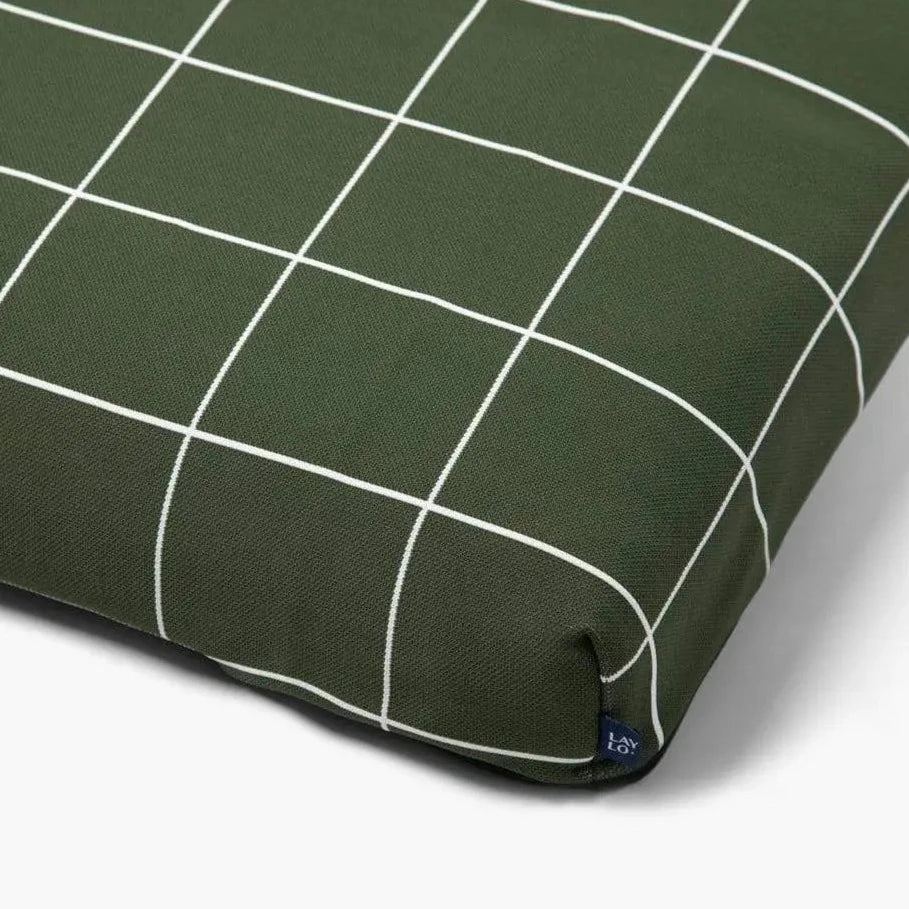 Hunter Green Grid Dog Bed or Bed Cover - Sir Dogwood