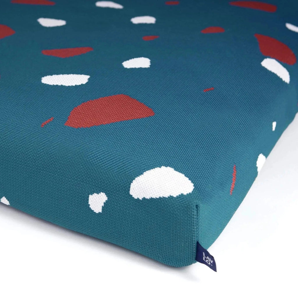 Teal Terrazzo Mid-Century Modern Dog Bed or Bed Cover - Sir Dogwood