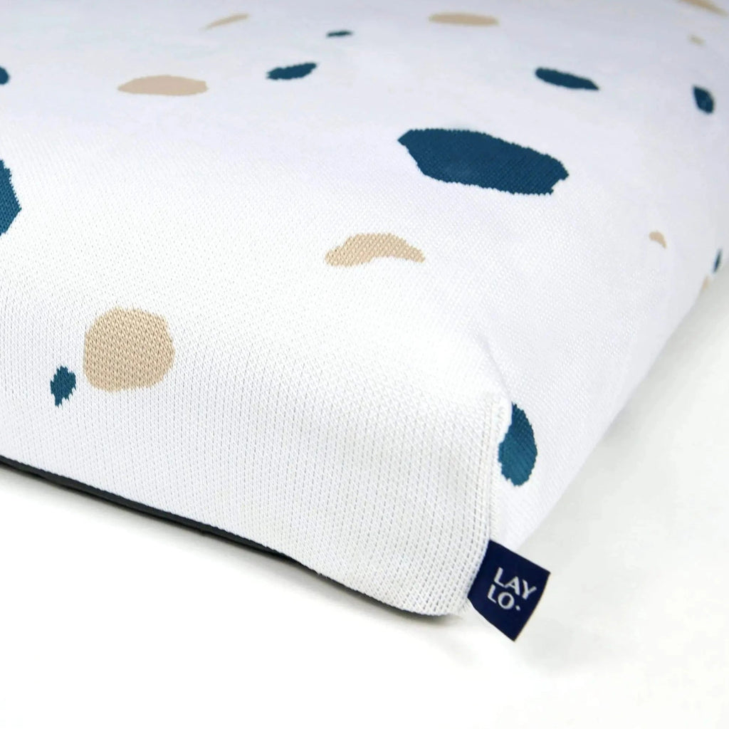 White Terrazzo Mid-Century Modern Dog Bed or Bed Cover - Sir Dogwood