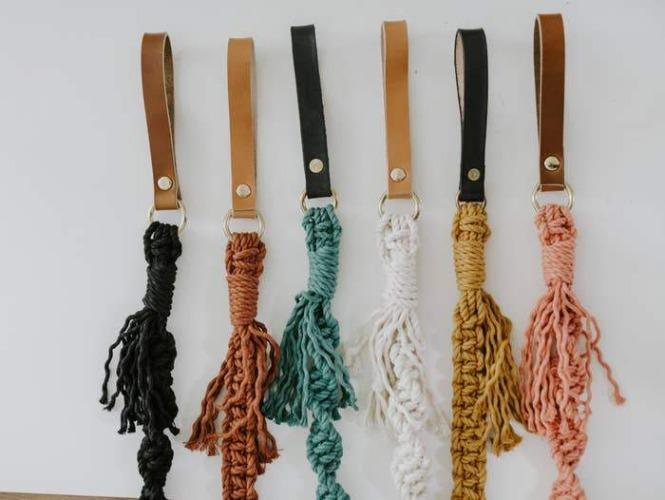 Macrame Leash Mustard - Sir Dogwood