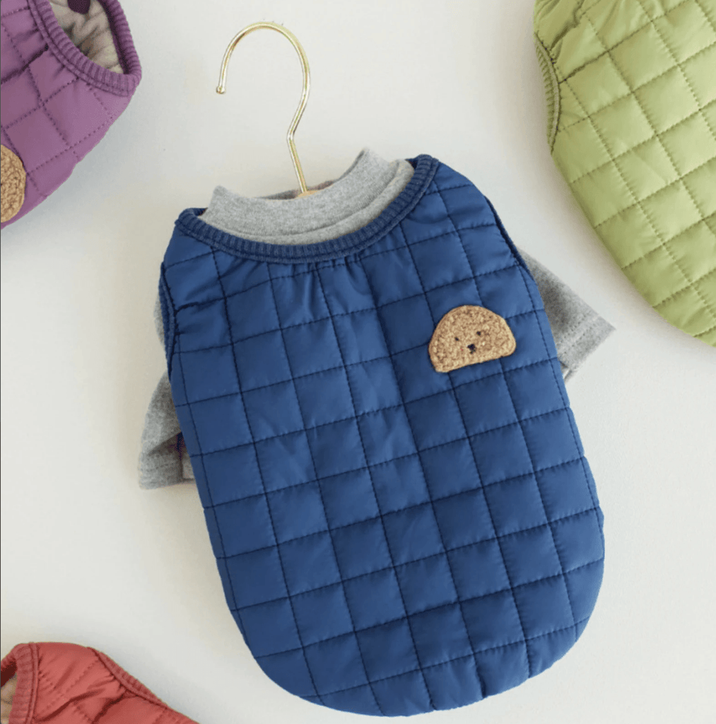 Quilted Vest Blue - Sir Dogwood