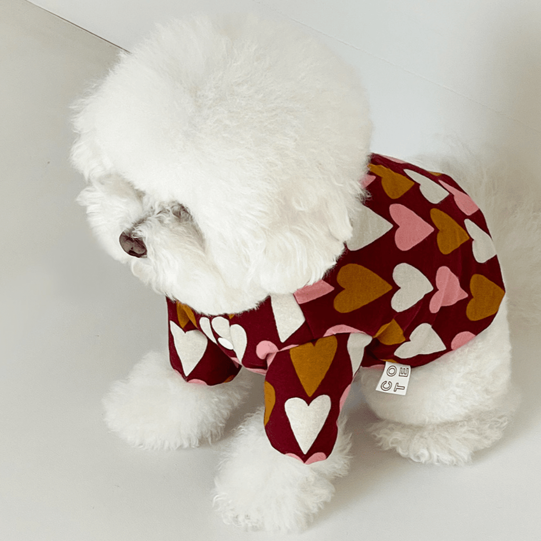 Love Love Grandma Padded Jacket Burgundy - Sir Dogwood