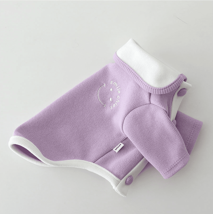 Blooming Collar Cardigan Violet - Sir Dogwood