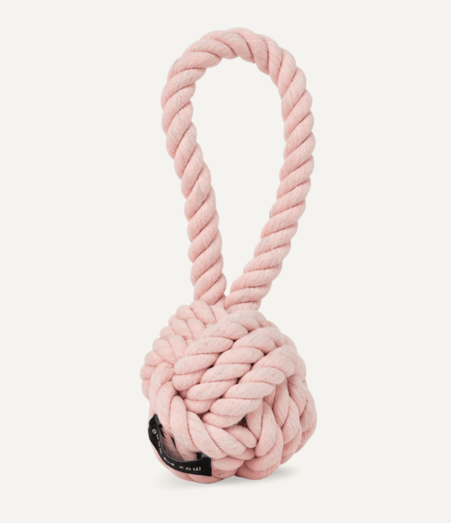 Large Twisted Rope Toy Pink - Sir Dogwood